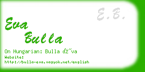 eva bulla business card